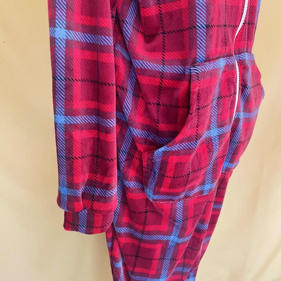 Matching Couples Plaid Pajama Onesie SET - PJs Hoodie Christmas Gift! M and L - Picture 3 of 5